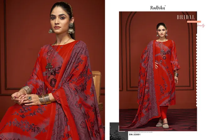 Swara By Radhika Azara Printed Cotton Dress Material Wholesale In India