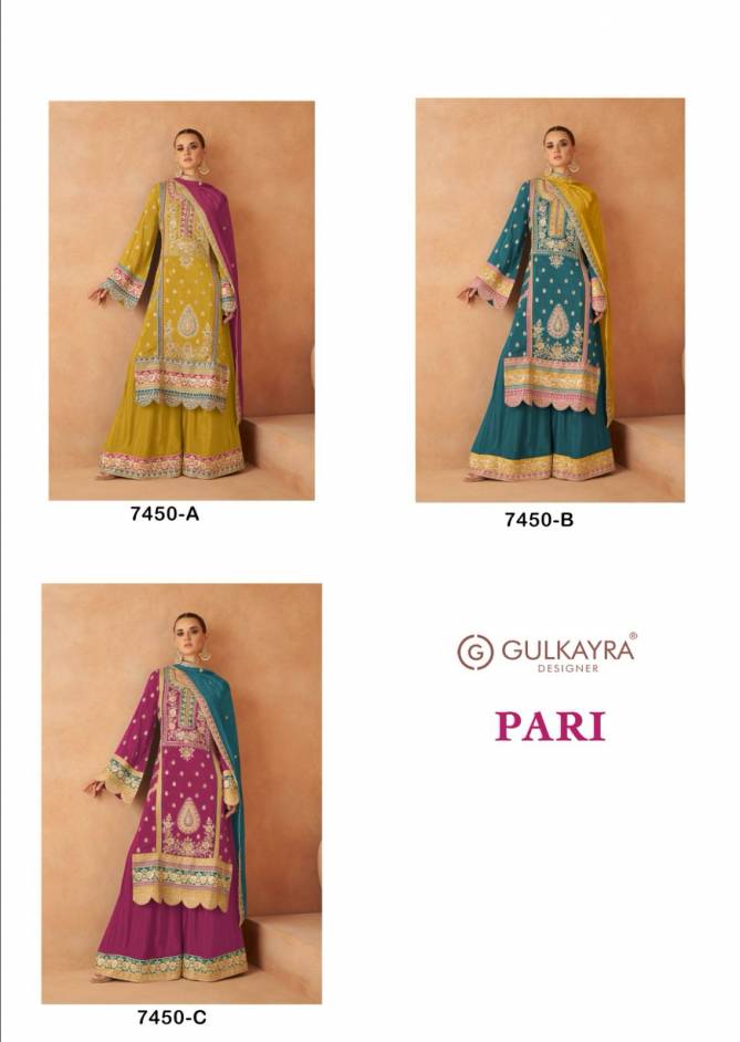 Pari By Gulkayra Chinon Embroidery Readymade Suits Orders In India