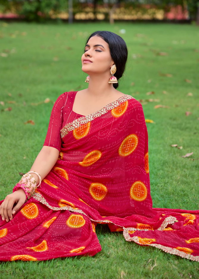 Bandhan By Stavan Weightless Embroidered Sarees Wholesale In India