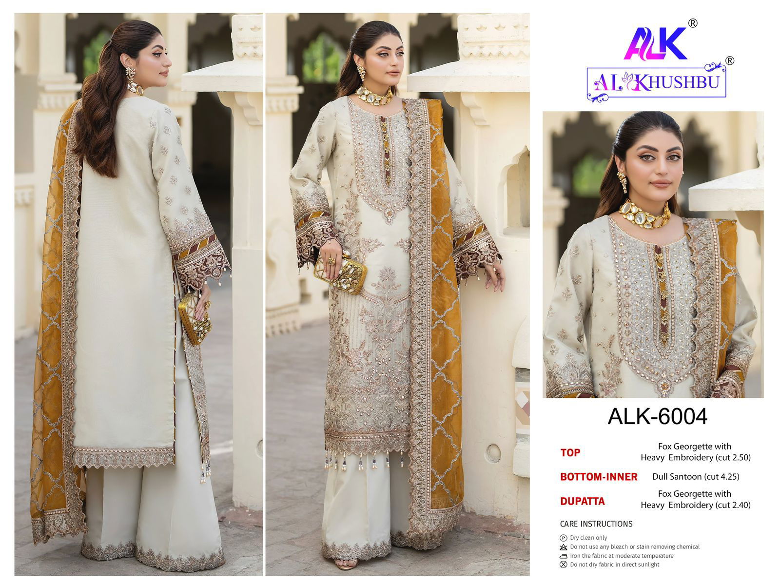 Agha Noor By Al Khushbu Georgette Pakistani Suits Wholesale Shop In Surat