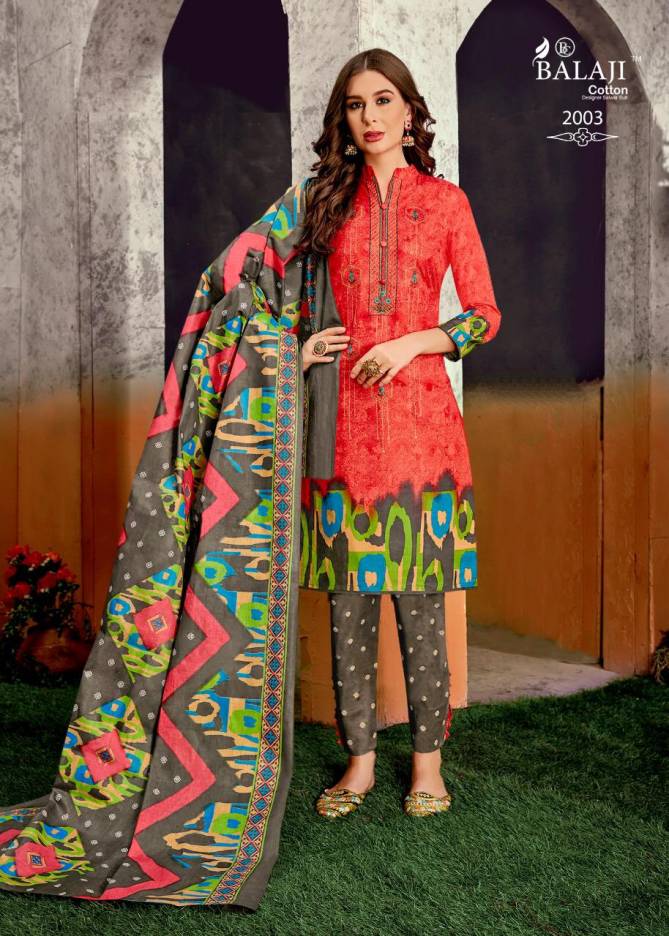 Balaji Kanika Vol 2 Latest Festive Wear Printed Cotton Dress Material Collection 