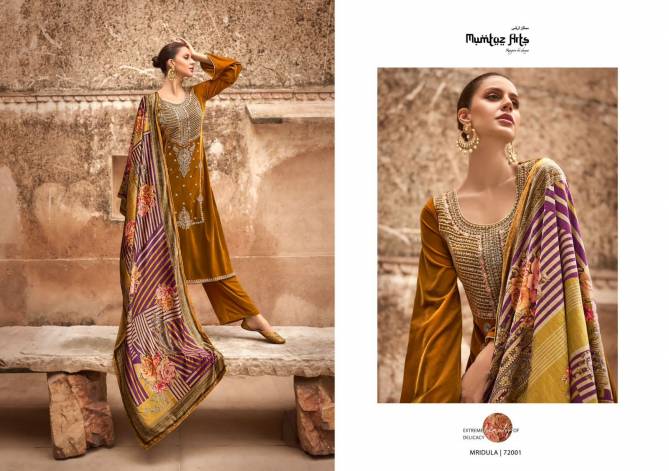 Miridula By Mumtaz Arts Heavy Velvet Salwar Suits Catalog