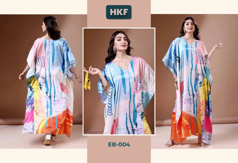 Everbloom Vol 1 By Hkf Soft Satin Fancy Kaftan Wholesale Shop In Surat