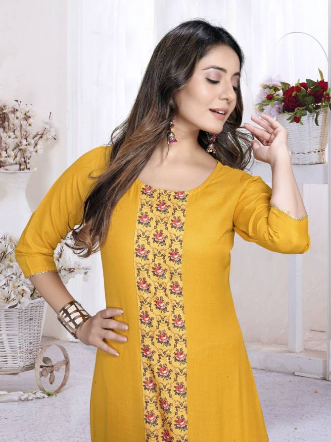 Gng 1115 Fancy Wear Cotton Designer Kurti With Bottom Collection