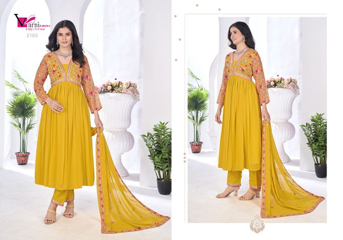 Zeeya Vaishnavi By Varni Blooming Georgette Readymade Suits Wholesale Online