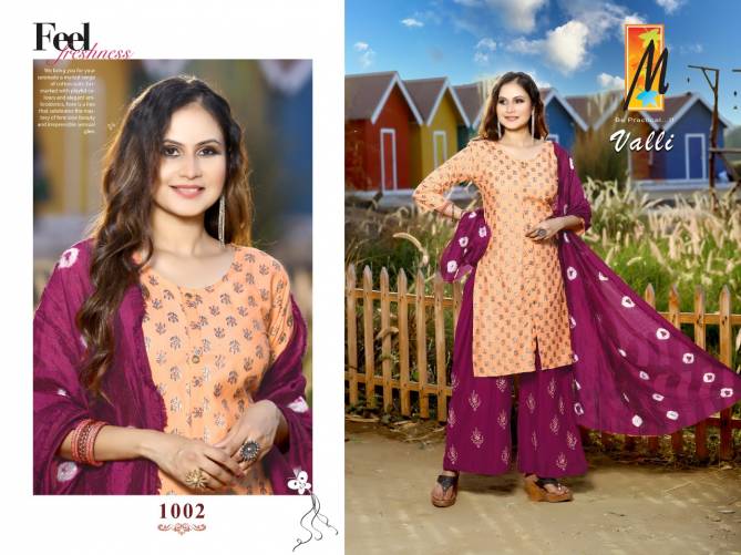 Master Valli Latest Designer Ethnic Wear Rayon Printed Ready Made Collection
