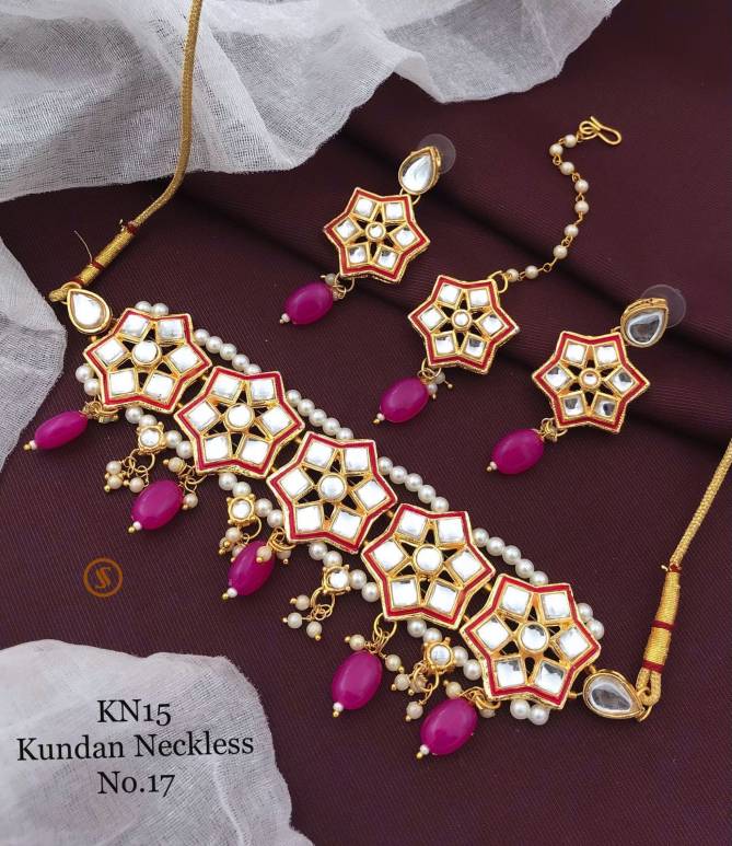 Kn Jewellery15 Kundan Neckless Set Catalog
