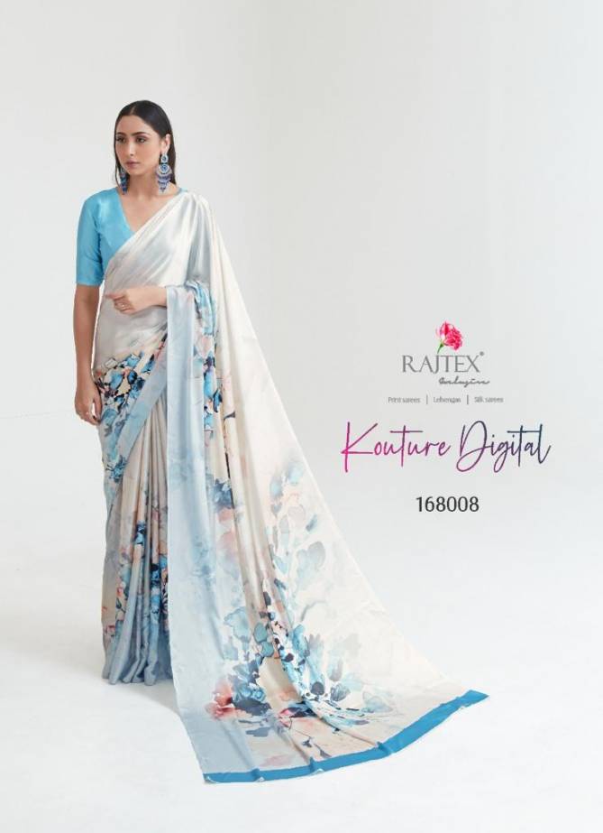 Rajtex Kouture Latest fancy regular Wear Digital Casual Wear Printed Sarees Collection
