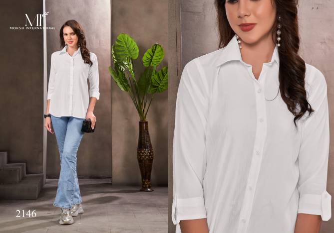 Dreams Shirt Vol 1 By Moksh Regular Office Wear Cotton Ladies Shirt Wholesale Shop In Surat