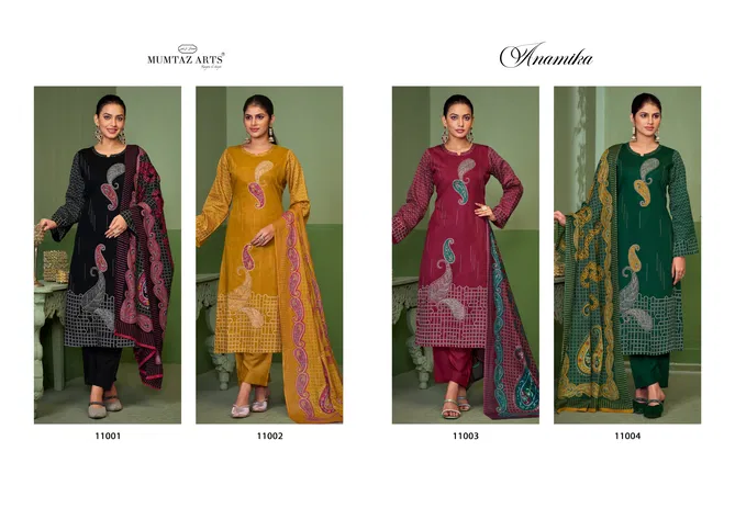 Anamika By Mumtaz Jam Silk Printed Dress Material Wholesale Price In Surat