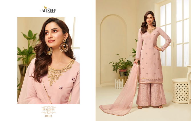 Alizeh Zaida 4 Latest Fancy Festive Wear Heavy Georgette Designer Salwar Suits Collection
