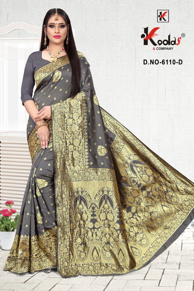 Skoda 6110 Fancy Silk Festive Wear Designer Latest Saree Collection
