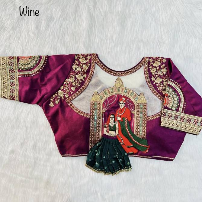 Divya By Ruhi Fashion Embroidery Blouse Wholesalers In Delhi