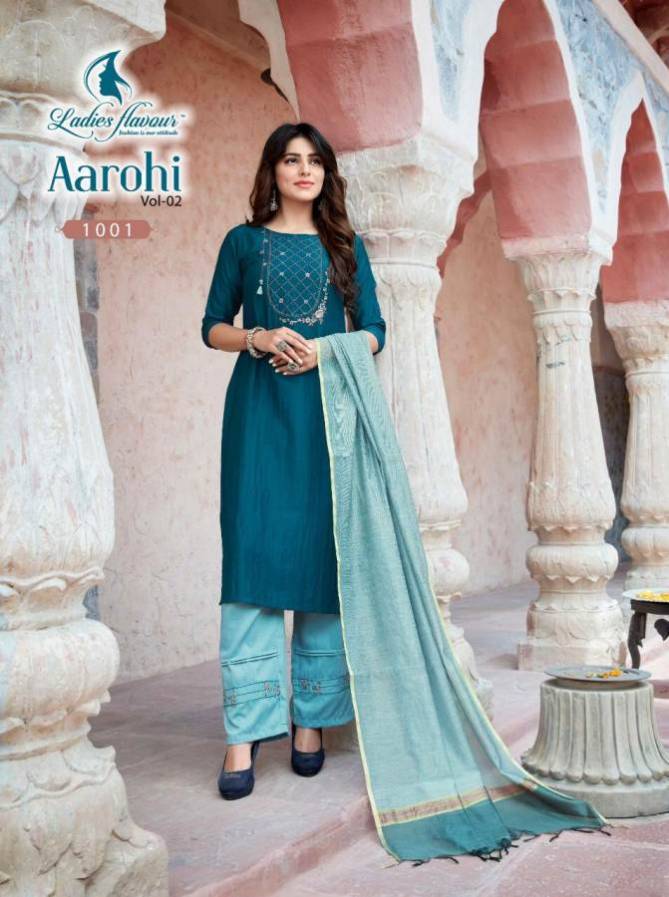 Ladies Flavour Aarohi 2 Latest fancy Designer Ethnic Wear Heavy Chinon Ready Made Collection
