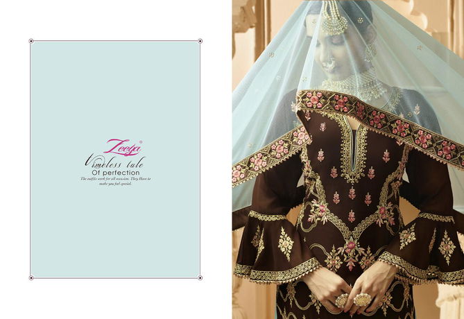 ZEEYA SUFI VOL-1 Latest Designer Heavy Wedding Wear Georgette With Inner Embroidery Work Fancy Salwar Suit Collection