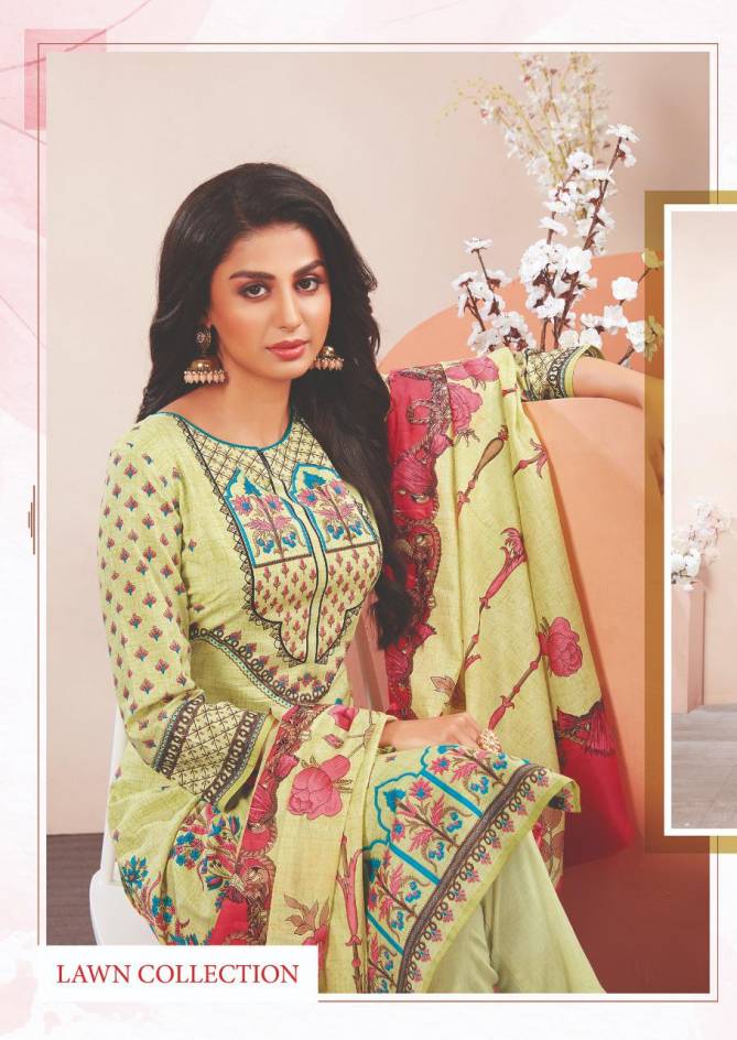 Aarvi Fashion Nur 2 Karachi Cotton Dress Material Collection
