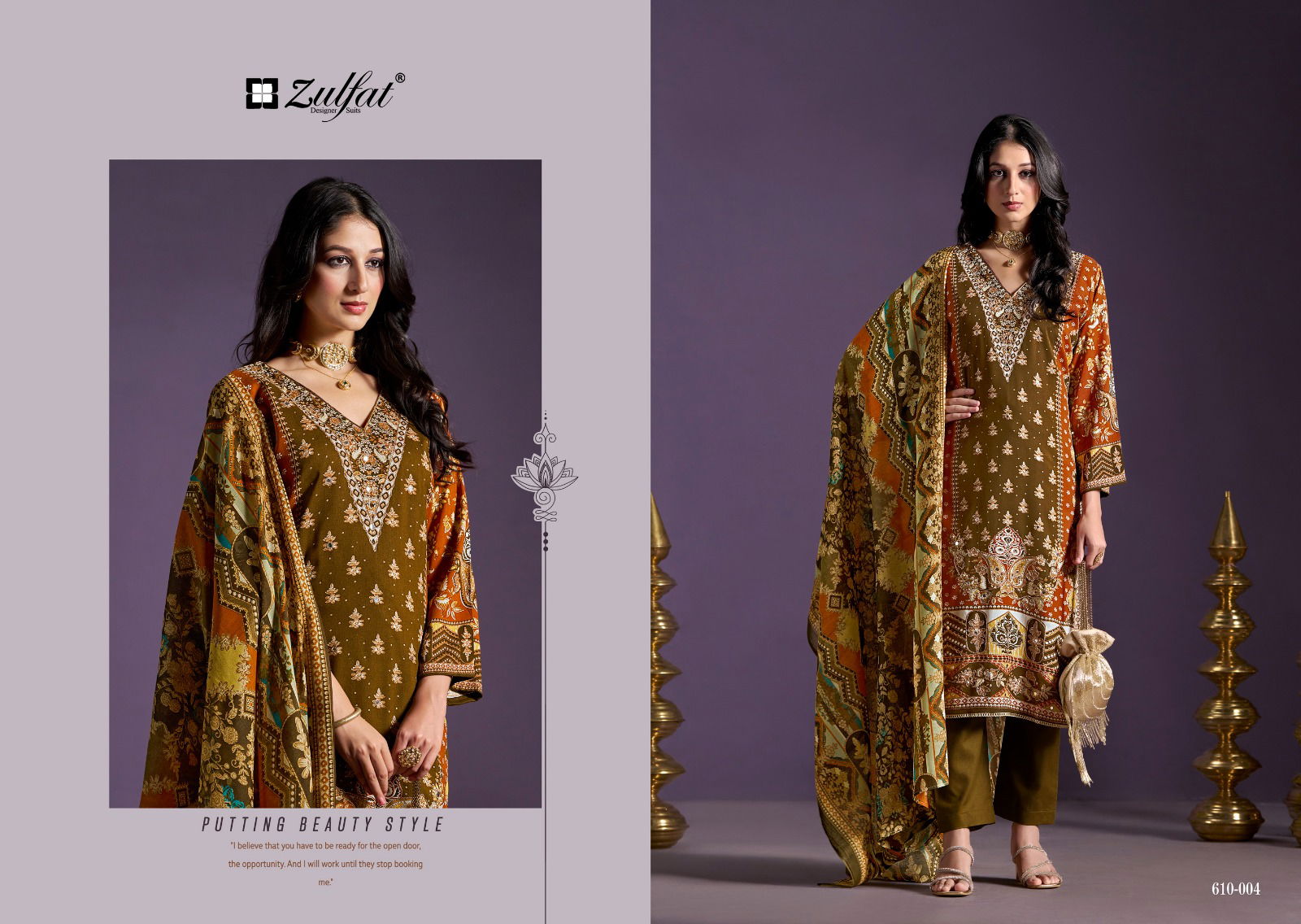 Aayat Vol 10 By Zulfat Viscose Digital Printed Dress Material Exporters In India