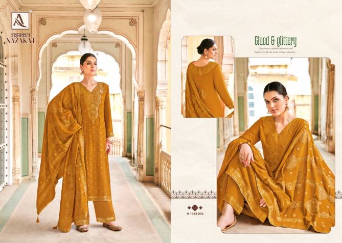 Nazakat By Alok Suit Viscose Pashmina Dress Material Catalog