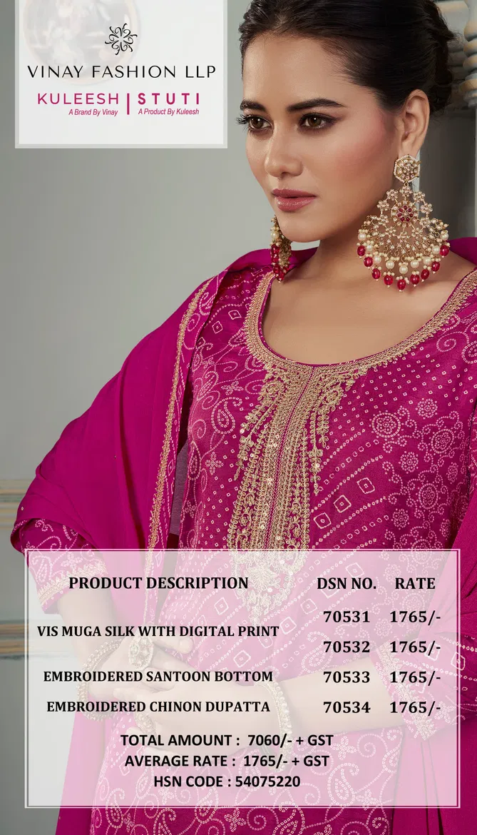 Stuti By Vinay Kuleesh Designer Wholesale Salwar Kameez Suppliers In Mumbai