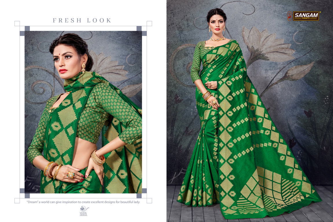 Sangam Natraj Latest Collection of Regular Wear Handloom Cotton Saree