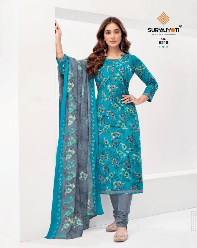 Suryajyoti Trendy Cottons 52 Heavy Cotton Printed Designer Dress Material Collection