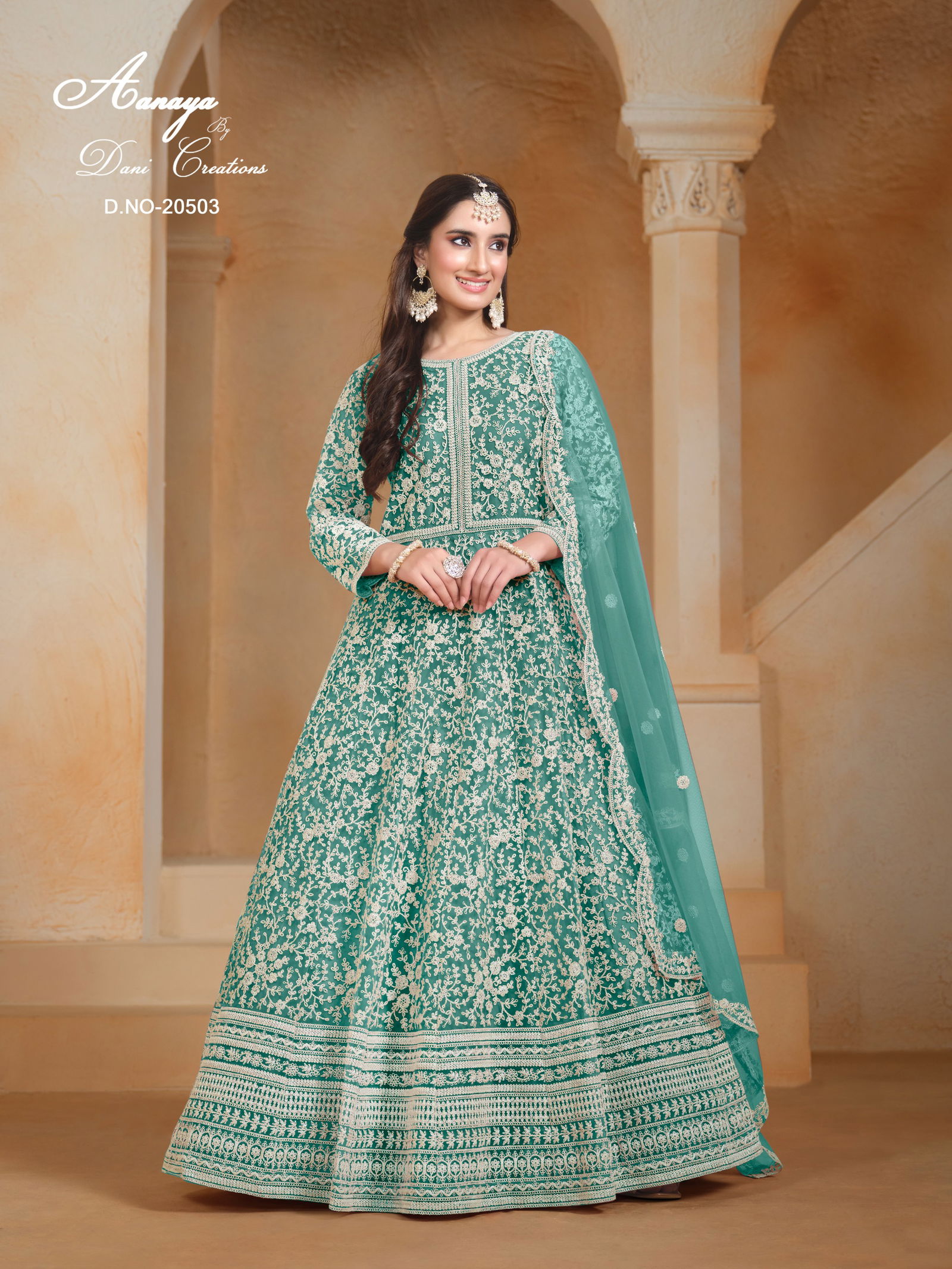 Aanaya Vol 205 By Twisha Net Salwar Suit Exporters In India