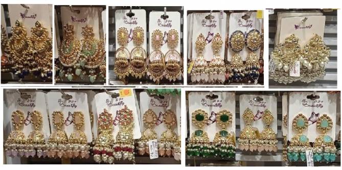 Heavy Party Wear Earrings Wholesale Market In Surat