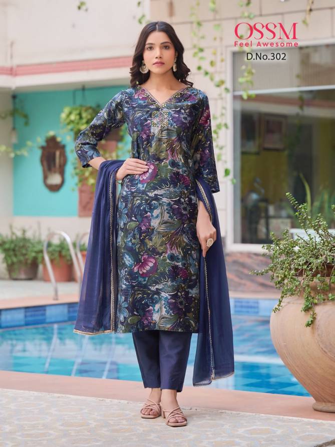 Muskan Vol 03 By Ossm 301 To 306 V Neck Readymade Suits Wholesale Market Surat
