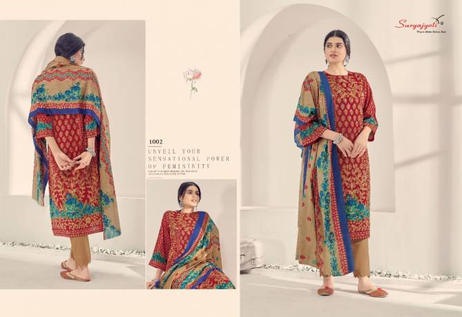 Suryajyoti Seerat 1 Latest Fancy Designer Casual Regular Wear Cotton Printed Dress Material Collection
