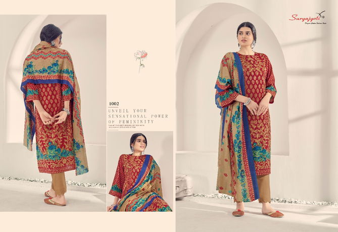 Suryajyoti Seerat 1 Latest Fancy Designer Casual Regular Wear Cotton Printed Dress Material Collection
