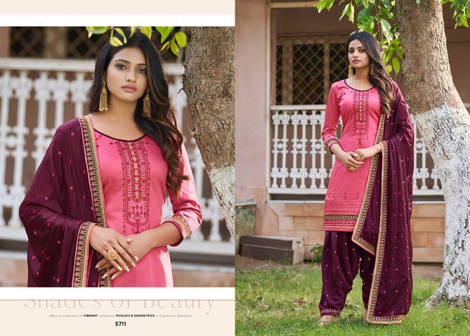 Kessi Patiyala House 83 Latest Fancy Casual Wear Jam Silk With work Designer Dress Materials Collection
