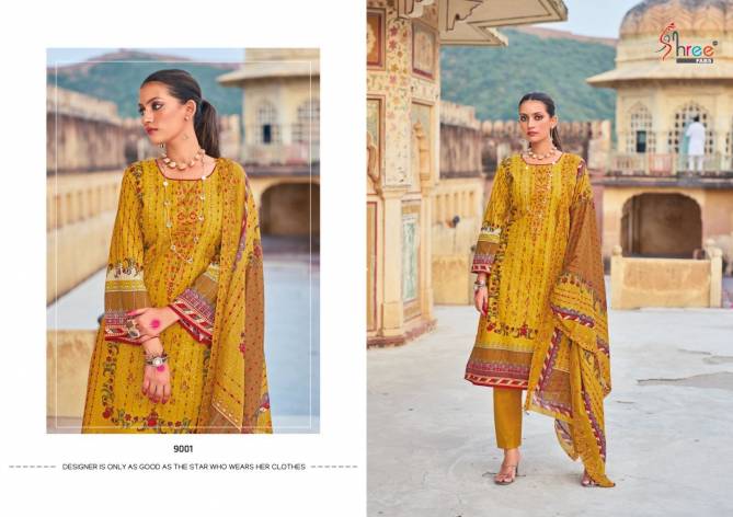 Binsaeed Lawn Collection Vol 9 Cotton Dress Material Wholesale Price In Surat
