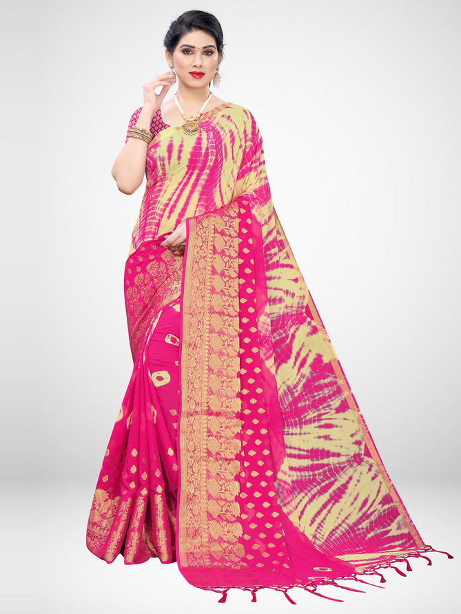 Amber Latest Designer Casual Wear Georgette Saree Collection 