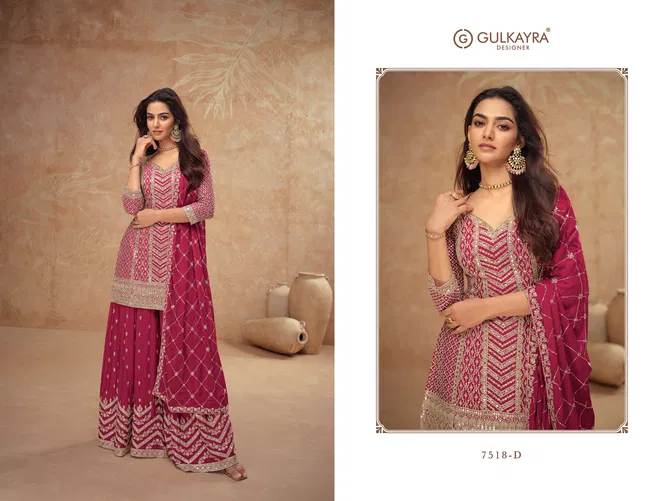 Palak By Gulkayra Real Chinon Readymade Suits Exporters In India