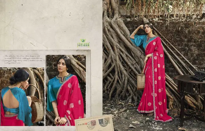 Sanskar Madhubala Exclusive Wear Georgette Stylish Latest Saree Collection