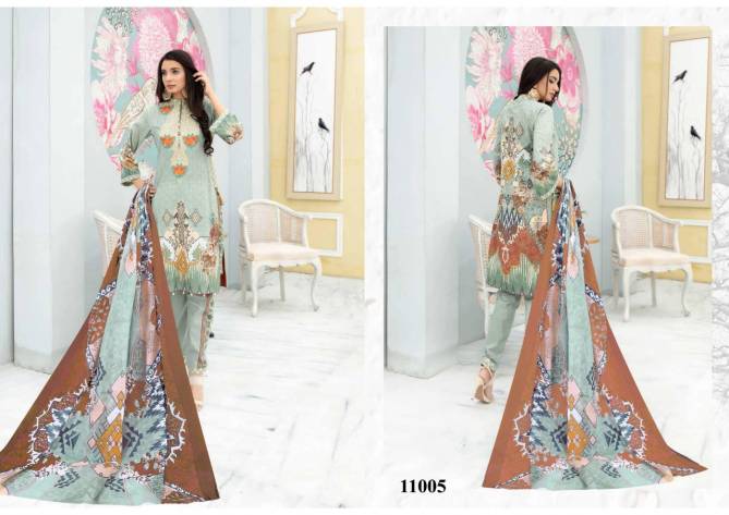 Te Karachi 1 Cotton Regular Wear Cotton Printed Dress Material Collection