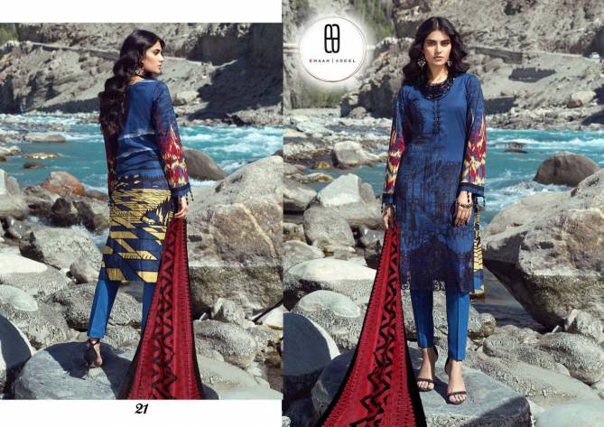 Te Karachi 2 Pure Lawn Cotton Casual Wear Printed Dress Material