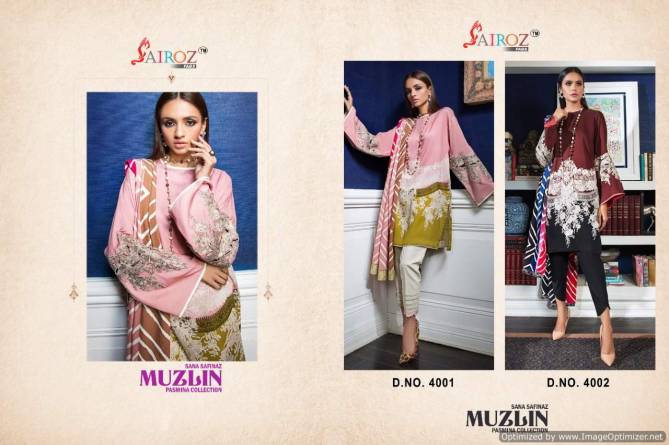 Sairoz Sana Safinaz Muzlin Pashmina Casual Wear Latest Dress Collection