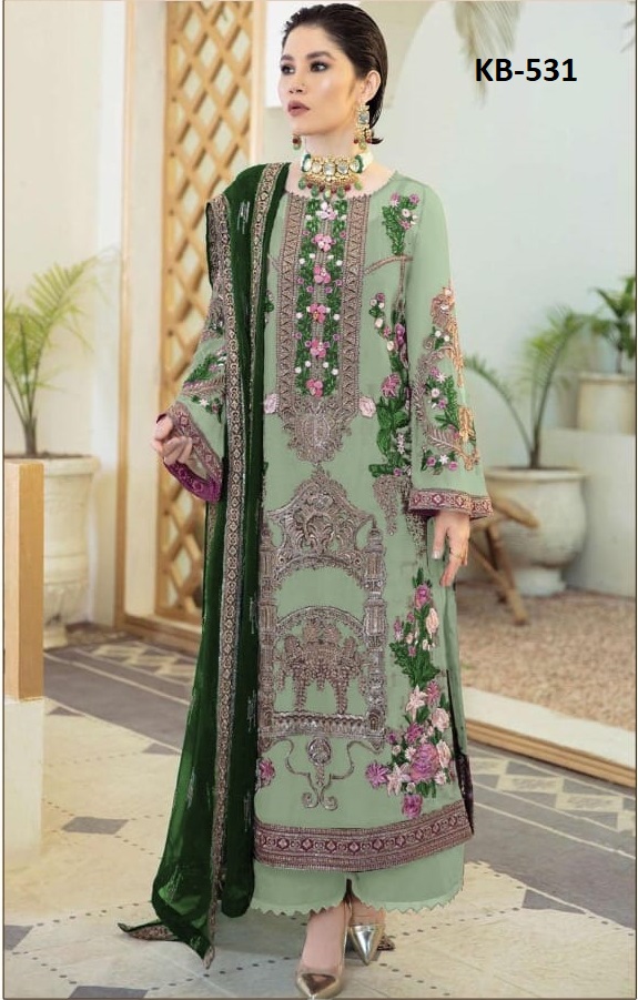 Super Hit 531 Georgette Festive Wear Designer Pakistani Salwar Kameez Collection
