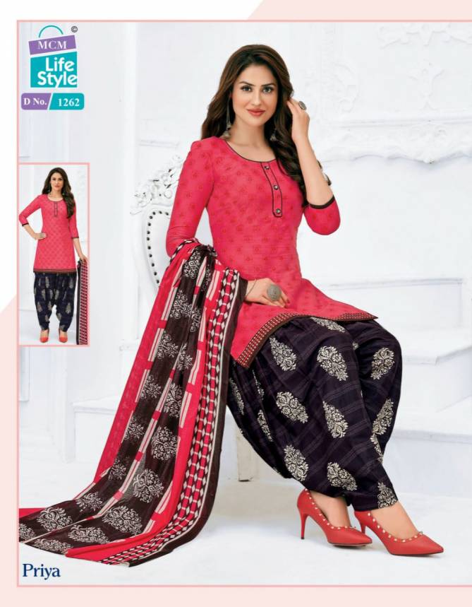 Mcm Priya 12 Patiyala Ready Made Regular Wear Designer Printed Dress Collection