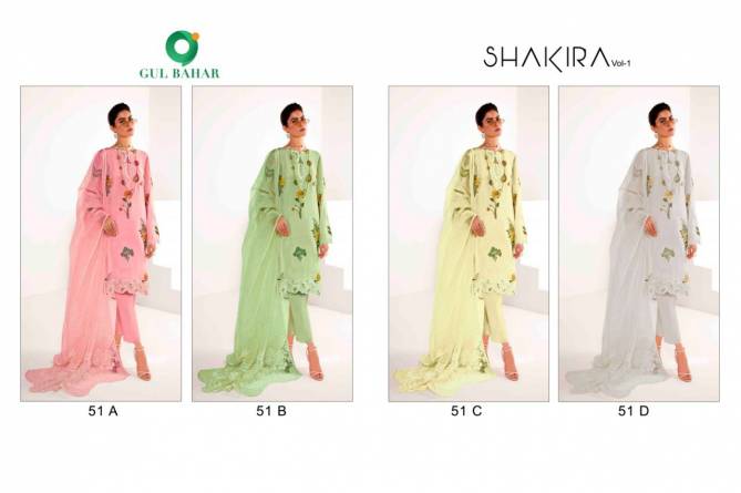 Gul Bahar Shakira 1 Pakistani Festive Wear Designer Ready Made Collection