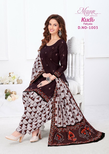Mayur Kudi Patiyala 1 Regular Wear Cotton Printed Dress Material Collection