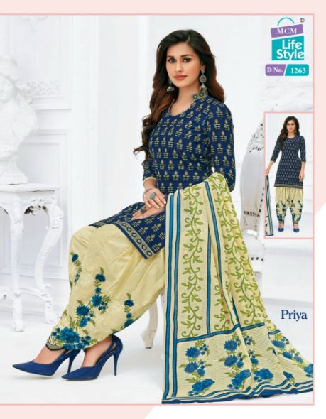Mcm Priya 12 Printed Cotton Regular Wear Dress Material Collection