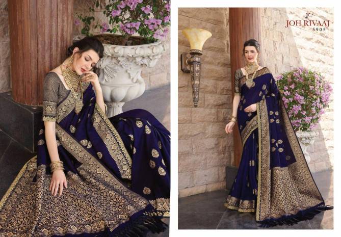 Joh Rivaah Jewel 5901 Wedding Wear Silk Designer Heavy Saree Collection