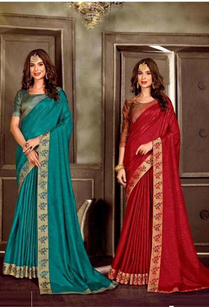 Laxminam I Phone Festive Wear Vichitra Silk Designer Fancy Saree Collection