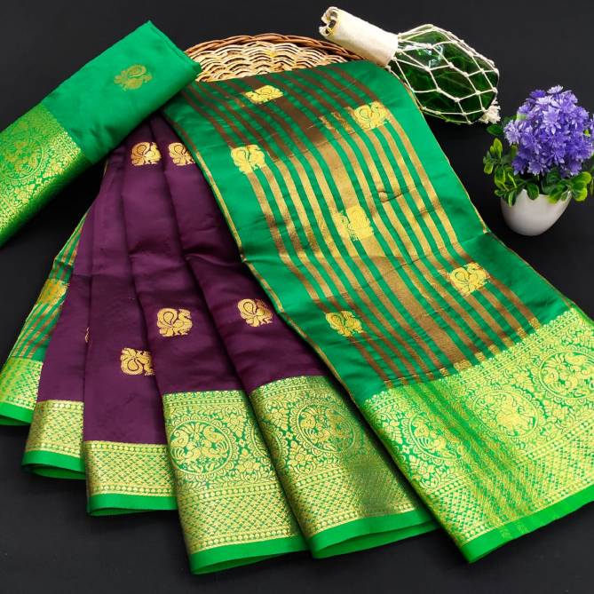 Meera 35 Party Wear Banarasi Silk Printed Designer Saree Collection