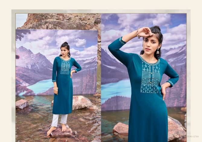 Kalaroop Kites 3 Fancy Party Wear Embroidery Latest Kurti Collection