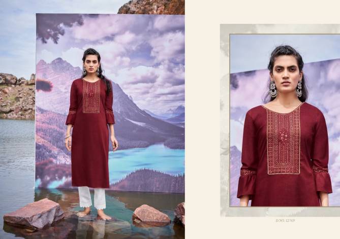 Kalaroop Kites 3 Fancy Party Wear Embroidery Latest Kurti Collection