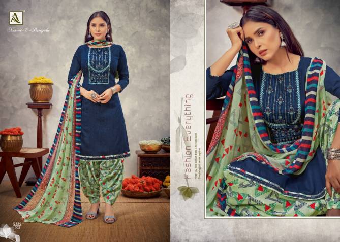 Alok Nusrat E Patiyala 8 Casual Wear Jam Cotton Designer Dress Material Collection
