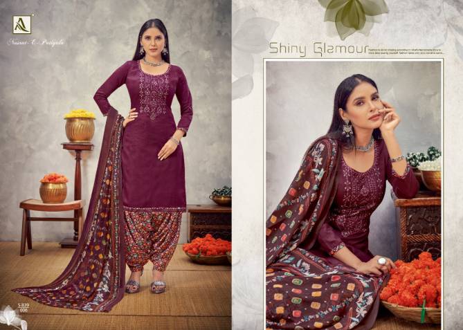 Alok Nusrat E Patiyala 8 Casual Wear Jam Cotton Designer Dress Material Collection
